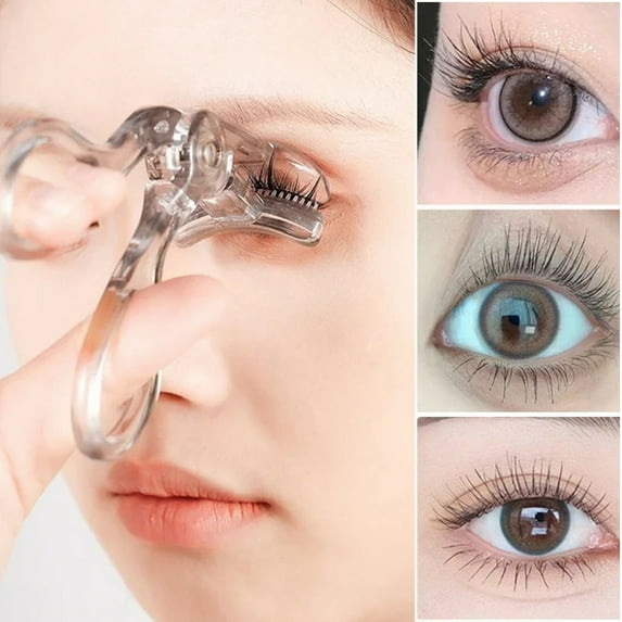 Awwp Eyelash Curler, Wide Angle Design, Sunflower Style, Long-Lasting Natural Curl, Durable PU Material, Portable for Daily Makeup