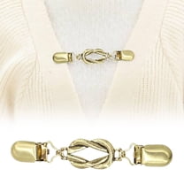 Awwp Gold Sweater Shawl Clips, 1 Pcs Cardigan Clip for Dresses, Shawls, Shirts, Waist Definition, Vintage Brooch, Decorative Fastener, Secure Hold, Multi-Functional, Sweater Clip