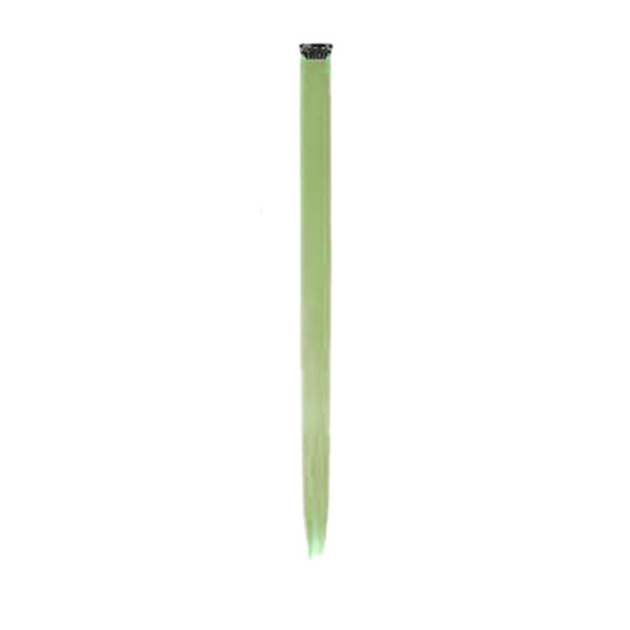 Awwp Green 1X Wig Extensions Colored Hair Extensions, Multi-Colors Party Highlights Clip in Synthetic Hair, Clear Out Stock!