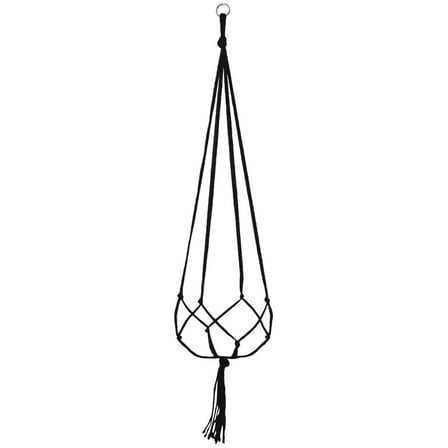 Awwp Macrame Plant Hanger for 6-8 Inch Pots, Handmade Cotton Rope Flower Pot Holder with Key Ring, Boho Indoor Outdoor Wall Shelf Decor, No Tools Installation, Home Decor