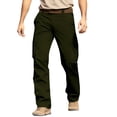 thumbnail image 1 of Awwp Mens Pants, Cargo Hiking Pants Plain Comfort Wearable Casual Daily Pants for Men Green L, 1 of 9