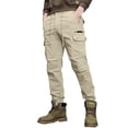 thumbnail image 1 of Awwp Mens Pants, Hiking Work Pants Outdoor Cargo Casual Sports Trousers Pants for Men Khaki XL, 1 of 4