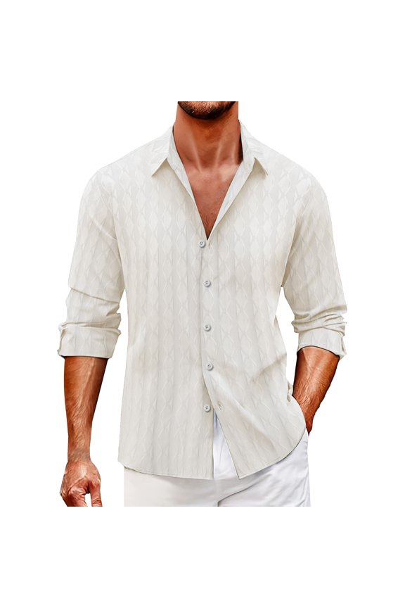Mens Shirts Printed Short Sleeve V Neck Casual Loose Shirts for Men Khaki S