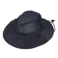 thumbnail image 1 of Awwp Mens Sun Hat Wide Brim Breathable Mesh Upf 50+ Waterproof Fishing Cap Sun Visor Cap Mountaineering Cap Net Cap Foldable Boonie Cap Navy One Size, 1 of 7