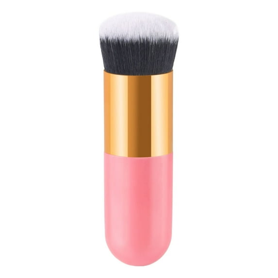 Awwp Multi-Use Makeup Brush, Synthetic Bristles, Compact Flat Base for Foundation/Concealer/Contour, Streak-Free Liquid/Powder, Buildable Coverage & Travel Size