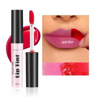 Awwp Peel off Lip Stain Lip Tint Liquid Lipstick Lip Gloss Long Lasting Lip Tint Stain Non Stick Cup Peel off Lipstick Lip Makeup for Women Girls, Formula for Dry Lip Care