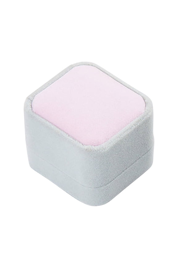 Flannel Ring Box Jewelry Box Badge Box Pink, 1X Velvet Ring Box Jewelry Box Awwp Promotional Sale Gorgeous Ring Box Premium Ring Gifts Box for Wedding Proposal Jewelry Storage Box Jewelry Box Pink
