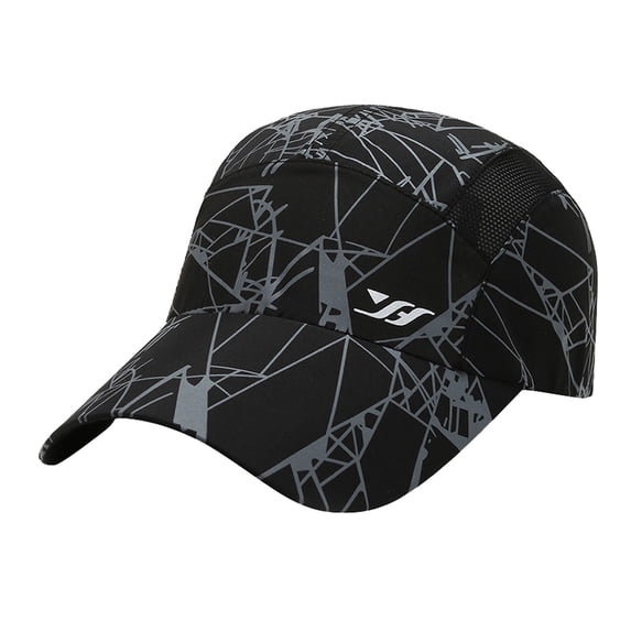 Awwp Race Day Performance Running Cap | The Lightweight Quick Dry Sport Hat Washed Unstructured Hat Plain Baseball Caps Unisex Black One Size