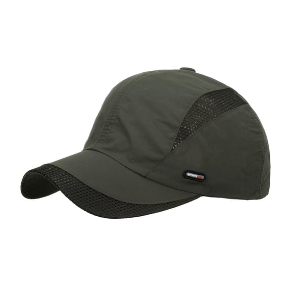 Awwp Reflective Folding Outdoor Hat Unstructured Design Sport Climbing Breathable Baseball Cap Upf 50+ Sun Protection Sport Hats for Unisex Army Green One Size