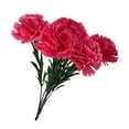 thumbnail image 1 of Awwp Silk Artificial Carnations Flowers 7 Heads, Real Touch Fake Flowers Bouquet for Home Wedding Decor, Never Wilts Silk Carnation Bouquet, 9 Colors Available, 1 of 9