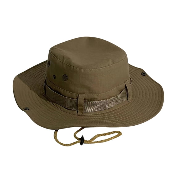 Awwp Unisex Boonie Hat Foldable Leisure Lightweight Bucket Hat Outdoor Workout Hiking Beach Fishing Safari Sun Cap Bronze