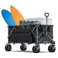 thumbnail image 1 of Awwscooter Utility Wagon With 440LB Load Capacity – Oversized Wheels, Thick & Unbreakable Design, SmoothTowing，Sturdy Steel Frame, Folding For Easy Storage, Perfect For Camping, Beach, And Cargo Tran, 1 of 6