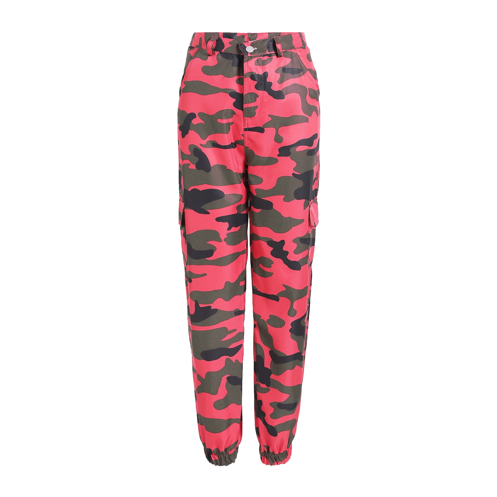 Awxnjux High Waisted Pants For Women Ladies Casual Leggings Camouflage