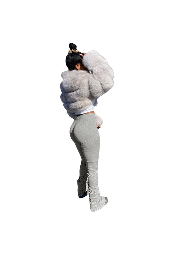 Women'S Fashion Pants Women'S Run Workout Joggers Pants Gradient Yoga Sport Stacked Leggings (Gray,Xxl)