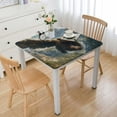 thumbnail image 1 of Awypu A Strong and Powerful Grizzly Bear, Representing Strength Square Tablecloth 100% Polyester Fiber 40*40, 1 of 8