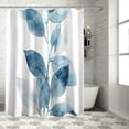 thumbnail image 1 of Awypu Bathroom Shower Curtain Set with Hooks - White Branch Design - Waterproof - Multiple Sizes White, 1 of 7