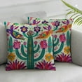 thumbnail image 1 of Awypu Cinco De Mayo Pillow Covers Fiesta Colorful Flowers Birds Cactus Mexican Throw Pillowcase Mexicana Home Sofa Bedroom Decor Pillowcases Cushion Case Farmhouse Decorations,2 Pcs White, 1 of 6