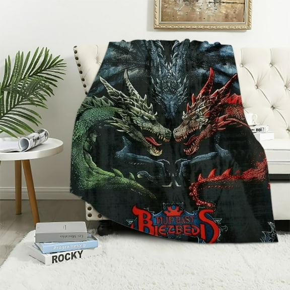 Awypu Dungeons & Dragons Tyranny of Dragons Throw Blanket - Bedding, Super Soft
