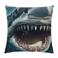 thumbnail image 1 of Awypu Fall Pillow Covers Decorative Pillows Covers Farmhouse Outdoor Decor Thankful Blessed Farm Throw Cushion Case for Home Living Room Sofa BedCute Blue Sharks 22x22in, 1 of 5