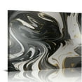 thumbnail image 1 of Awypu Gold Marble Canvas Wall Art Black And Gold Abstract Picture Gold Foil Abstract Wall Art Marble Abstract Print Marble Gold Painting Artwork Poster Texture Art Wall Decor, 1 of 4