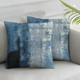 thumbnail image 1 of Awypu Grey Blue Modern Abstract Art Painting Set of 2 Decorative Throw Pillow Cases Sofa Cushion Covers for Couch Bedroom Living Room Car Home Decor White, 1 of 6