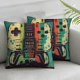 thumbnail image 1 of Awypu Joysticks Gamepad Throw Pillow Covers Set of 2,Gamer Controller Cushion Cases Decorative Pillow Cases for Couch Sofa Bedroom White, 1 of 6