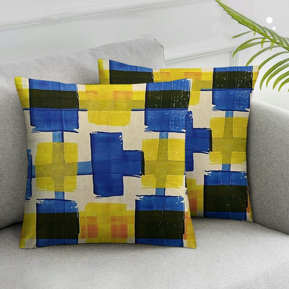 Awypu Lemon Pillow Covers Set of 2 Farmhouse Summer Decor Lemons with