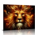 thumbnail image 1 of Awypu Lion Head Portrait Wall Art Painting Pictures Print On Canvas Animal The Picture for Home Modern Decoration, 1 of 6