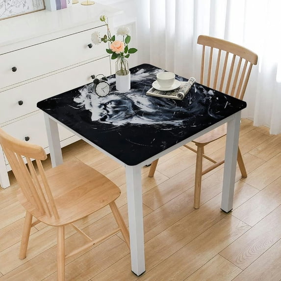 Awypu Majestic Lion Square Table Cover 100% Polyester Fiber 36*36