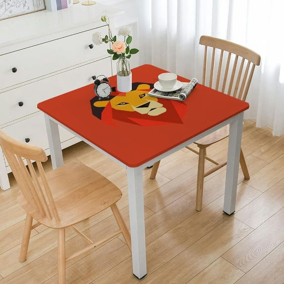 Awypu Majestic Lion Square Table Cover 100% Polyester Fiber 36*36