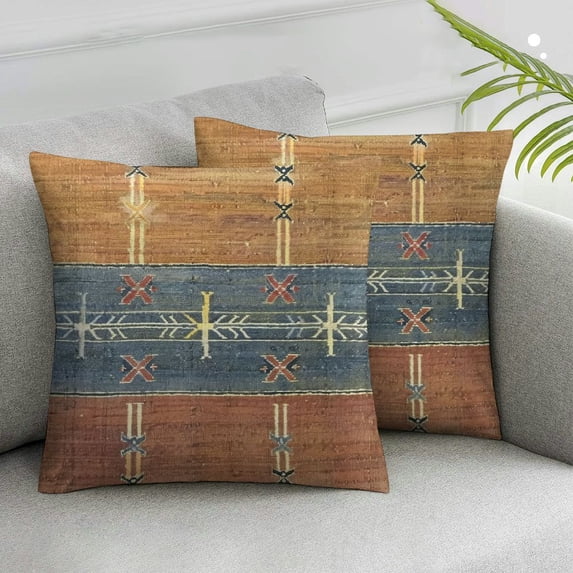 Awypu Moroccan Cactus Pillow Cover, Orange Lumbar Throw Pillow Case, Cactus Cushion Lumbar, Lumbar Rh Throw Pillow Cover, Throw Pillow Cover,2 Pcs White