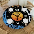 thumbnail image 1 of Awypu Musical Note Round Table Cover 100% Polyester Fiber - Festive Home Decoration 38-42, 1 of 8