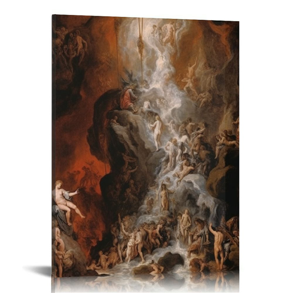 TIAOTIAOHOU - Oil Painting of Fall of The Angels Baroque Style