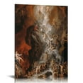 thumbnail image 1 of Awypu - Oil Painting of Fall of The Angels Baroque Style , Heaven, Catholic, Christianity - Framed Canvas Art Home Art BLACK, 1 of 4