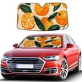 thumbnail image 1 of Awypu Oranges Leaves Pattern Car Sun Shade Windshield - Prevent Your Car from Sun Heat & Glare - Vehicle SUV Truck Protector 55.12*29.92 in, 1 of 7