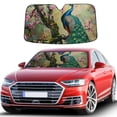 thumbnail image 1 of Awypu Peacock and Blossoms Car Shades for Front Windows Sunshades Keep Vehicle Cool 55.12*29.92 in, 1 of 7