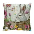 thumbnail image 1 of Awypu  Rectangular Lumbar Pillow Covers, Bunny Tulip Easter Egg Wood Grain Butterfly Cotton Linen Couch Throw Pillow Cases Home Decor for Bedroom, Sofa, Car Seat, 1 of 5