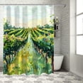 thumbnail image 1 of Awypu Rural Scene Vineyard Road Shower Curtain for Bathroom Waterproof Multiple Sizes White, 1 of 7