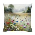 thumbnail image 1 of Awypu Spring Floral Throw Pillow Cover - Wildflowers, Bees &amp; Butterflies Pillowcase, Spring Botanical Farmhouse Summer Decorative Cushion Case for Couch, Sofa, Home, Outdoor, 1 of 5