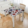 thumbnail image 1 of Awypu Square Fitted Table Cloths 100% Polyester Fiber - Stars Pattern 52*52, 1 of 8