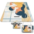 thumbnail image 1 of Awypu Square Picnic Mat for Camping, Park, Beach, Grass, Outdoor 58.3x58.3in, 1 of 6