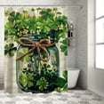 thumbnail image 1 of Awypu St Patricks Day Happy St Patricks Day Waterproof Shower Curtain Multiple Sizes White, 1 of 7