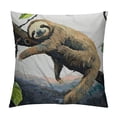 thumbnail image 1 of Awypu  Throw Pillow Cover Cute Animal Sloth Sleep Sloth On Tree Branch Lovely Funny Design Cartoon Wildlife Decor Lumbar Pillow Case Cushion for Sofa Couch Bed Standard 22x22in, 1 of 5