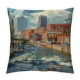 thumbnail image 1 of TIAOTIAOHOU USA Colorado Throw Pillow Cover City in Pillow Cover Case Travel Lovers Gift Cityscape Pillows Nursery Decor Modern Linen Pillow Cover for Sofa, 1 of 5
