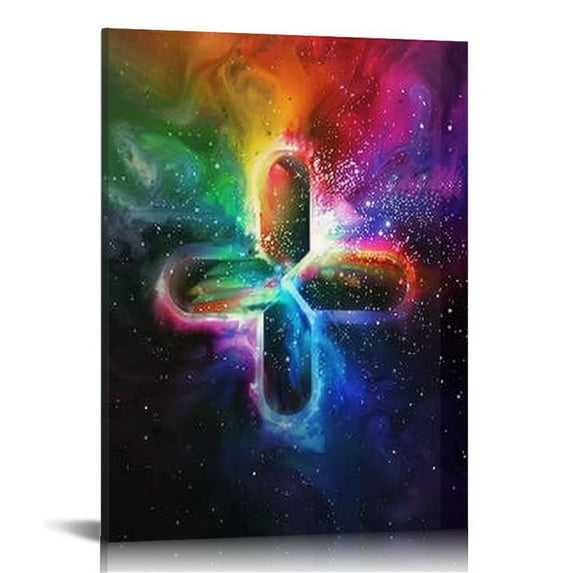 Awypu Video Game Room Wall Decor Cool Video Game Buttons Posters Pictures Gift for Boys Bedroom Room Decorations Canvas Playroom Paintings Prints Ready to Hang