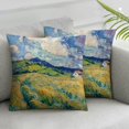 thumbnail image 1 of Awypu  Vincent Van Gogh Pillow Cases Set of 2 Abstract Art Design Cushion Covers Square Decorative Pillow Covers for Famous Painting Fans White, 1 of 6