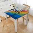 thumbnail image 1 of Awypu Walking on a Rainbow Square Tablecloth, Great for Home Kitchen/Parties/Holiday Dinner, 100% Polyester Fiber 40*40, 1 of 8