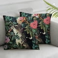 thumbnail image 1 of Awypu William Morris Inspired Cushion Covers Original Design Pillow Case Set of 2 Square Decorative Throw Pillow Cover for Sofa Bed Couch Living Room Bedroom Forest Hedgehog White, 1 of 6