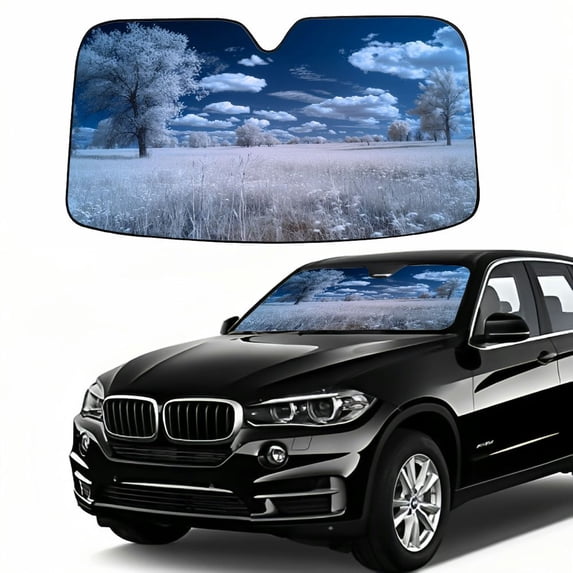 Awypu Windscreen Sun Visor for Car, Size: 51.18*27.59 in/55.12*29.92 in 51.18*27.59 in