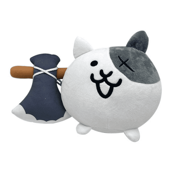 Ax Cat Plush Toy - Cute Cartoon Cat with Axe Stuffed Animal for Fans & Collectors